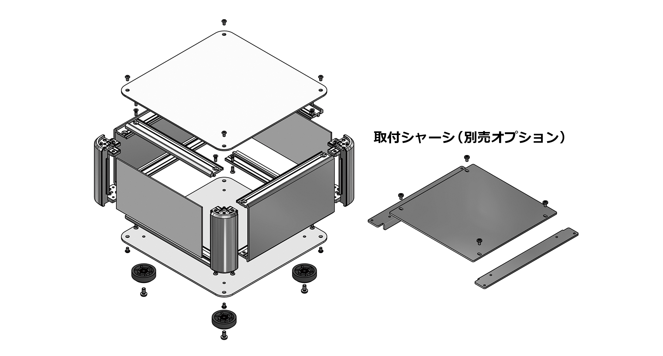 アルミサッシケース AUシリーズ | 製品情報 | タカチ電機工業 - 産業用