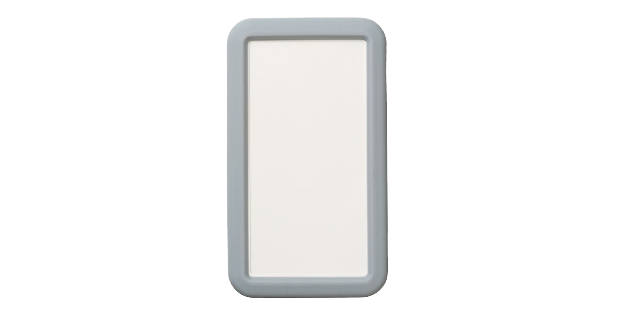 シリコンカバー付プラスチックケース LCSシリーズ:オフホワイト/ライトグレーの画像