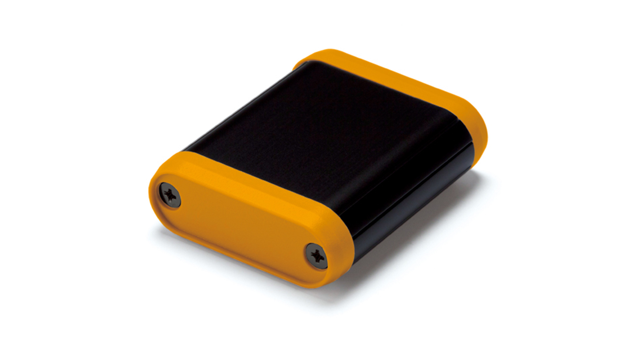 丸型モバイルケース MXシリーズ:ブラック/オレンジ(PANTONE Orange021 CP 近似色)の画像